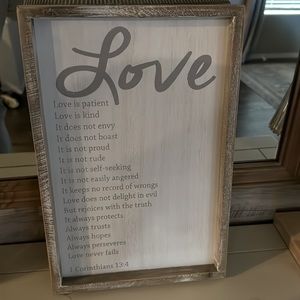 Farmhouse Love is Patient Wall Sign